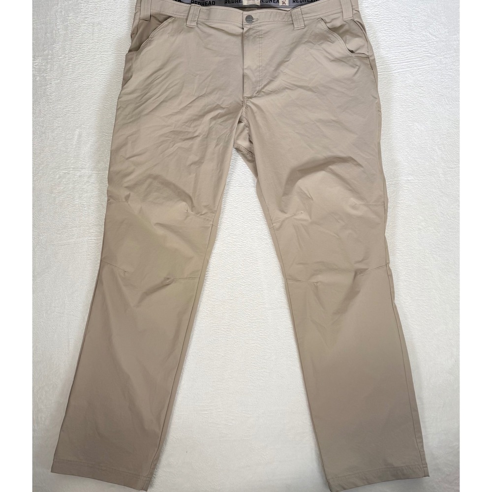 RedHead Tech Ripstop Hiking Pants 44x34 Tan Khaki Mens Utility Stretch Gorpcore